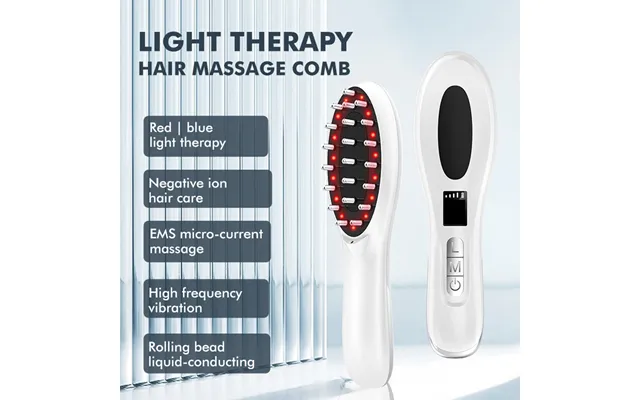 Electric Massage Comb Ems Color Light Hair Growth Applicator Negative Ion Scalp Massager Hair Comb