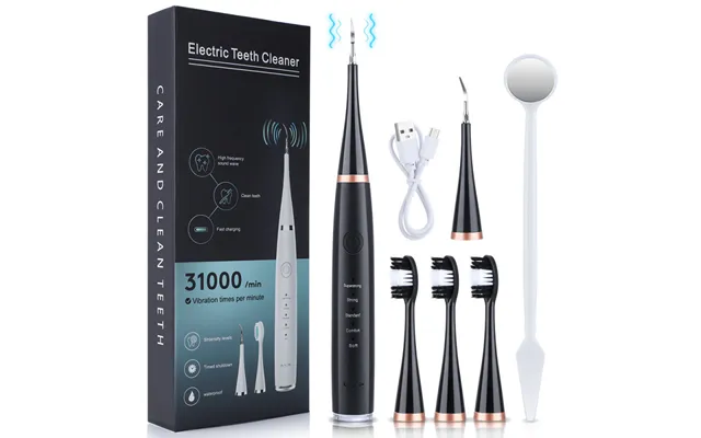 Electric Toothbrush Set Household Six In One Electric Toothbrush Dental Calculus Cleaning And Whitening Instrument