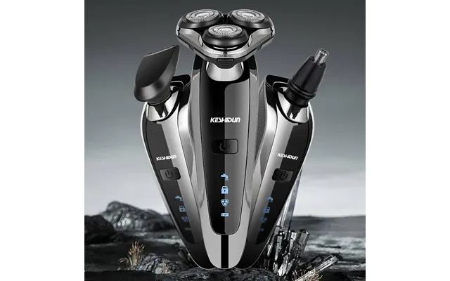 Electric Usb Rechargeable Shaver Full Body Washable Triple Blade Display Beard Trimmer Multi-purpose Shaving Razor