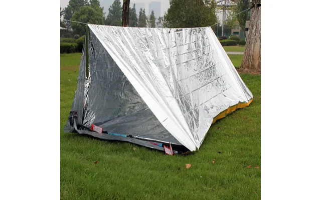 Emergency Survival Tent & Space Blanket Combo - Portable Thermal Reflective Shelter For Outdoor First Aid & Disaster Pre