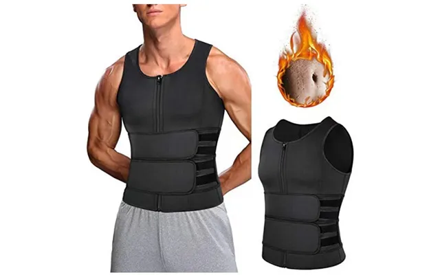 European And American Men's Corset Double Belt Reinforced Neoprene Corset Vest Sports Fitness Body Shaping Corset