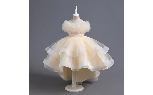 European And American New Girls' Princess Dress Flower Girl's Wedding Small Tail Children's Pettiskirt Baby Girl's One-y