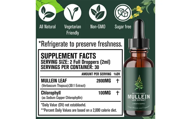 Exclusive Cross-border Supply Of Mullein Leaf Drops Mullein Drops 60ml In Stock