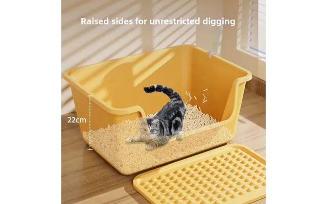 Extra Large Semi Enclosed Cat Litter Box For Maine Coon Cats Pet Supplies