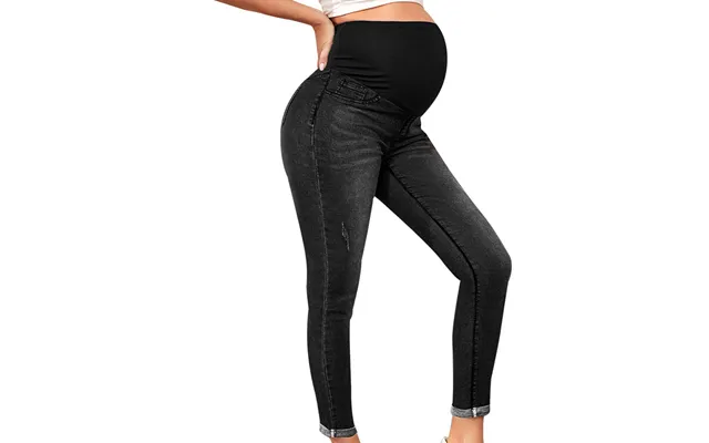 Family Matching Maternity Jeans Maternity Wear High Waist Belly Lift Hip Elastic 2024 New