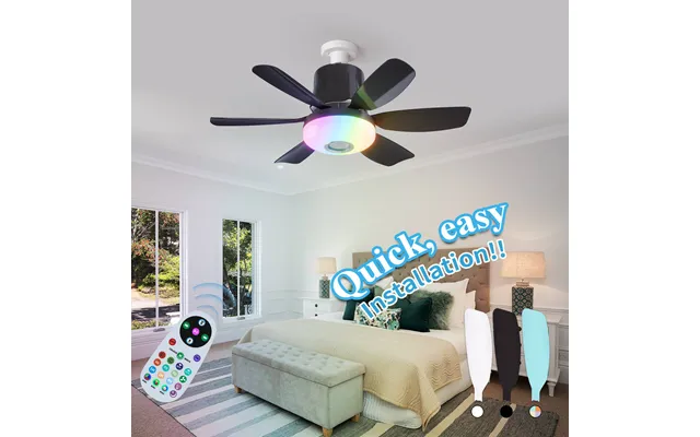 Fan Light Modern Simple Bedroom Ceiling Fan Light Household Fan Lighting Integrated Fan Chandelier