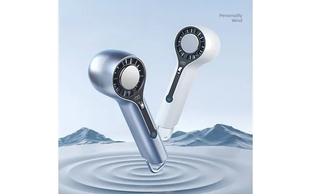 Fan Usb Rechargeable Handheld Cooling Fan Semiconductor Turbo Technology Digital Display & Adjustable Speed Compact For 