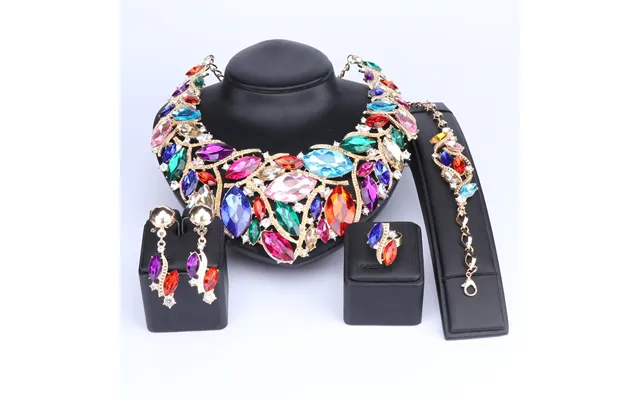 Fashion Bohemia Crystal Necklace Sets Bridal Jewelry Brides Party Wedding Accessories Decoration