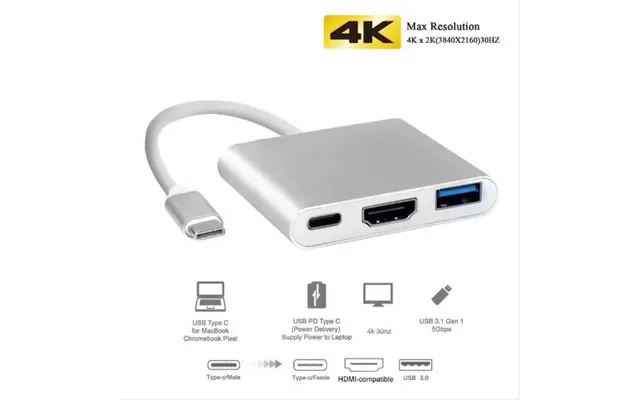 Fast-delivery Thunderbolt 3 Adaptateur Usb Type C Hub Hdmi-compatible 4k Support Samsung Dex Mode Usb-c Dock Avec Pd Pou