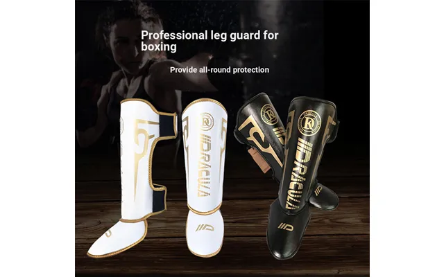 Fighting Muay Thai Thickened Shin Guards With Instep Shin Guards - Adult And Children's Protective Gear