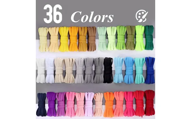 Flat Sneakers Shoelaces Canvas Basketball Shoelace Black White Color Classic Shoes Laces 36colors Shoe Lace Accessories
