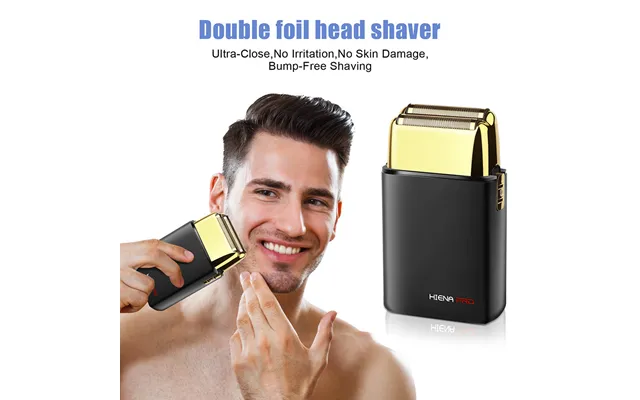 Floating Double Blade Double Net Detachable Washable Blade Head Electric Shaver Hair Clipper Portable Long Battery Life 