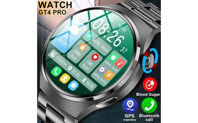 For Huawei Gt4 Pro Smart Men Watch 4 Pro Amoled Hd Screen Bluetooth Call Gps Nfc Heart Rate Bloodsugar Smartwatch 2023