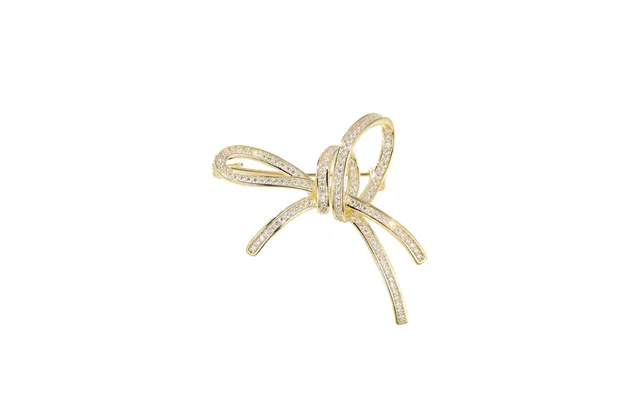 Full Diamond Bow Brooch Fashion Shirt Suit Jacket Accessories Brooch Gift Pin