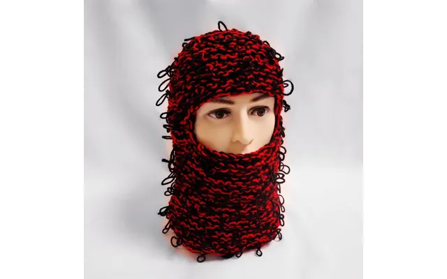 Funny Knitted Face Mask Balaclava Hat Autumn And Winter Warm Woolen Hat Men's Headgear All Match Pullover Hat