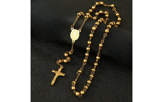 Goldene Schlüsselbeinkette - Edelstahlperlenkette
