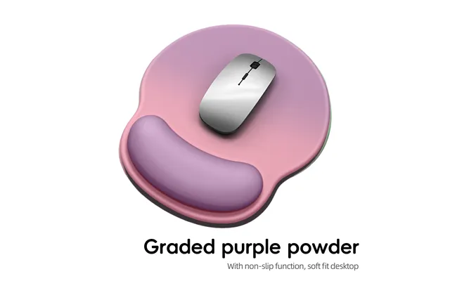 Gradient Comfortable Soft Anti-slip Wrist Rest Computer Silicone Mouse For Pc Laptop Pad