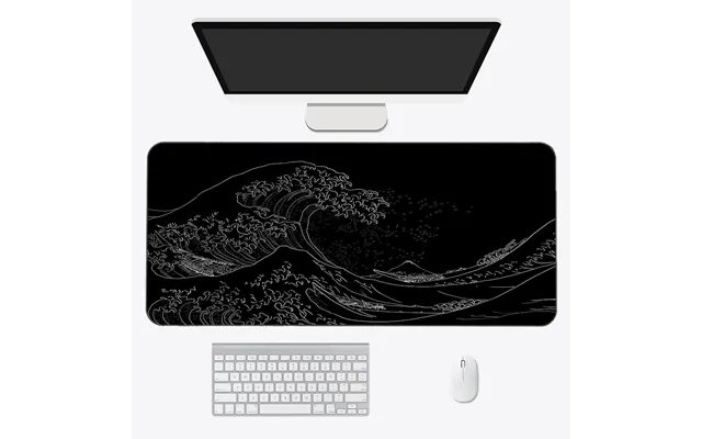 Great Wave Off Art Large Size Mouse Pad Natural Rubber Pc Computer Gaming Mousepad Desk Mat Locking Edge For Cs Go Lol