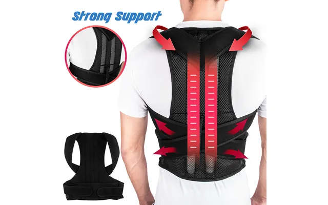 Greenhome Adjustable Unisex Back Posture Corrector Lumbar Support Brace Belt Strap Corset