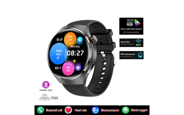Gt4 Pro Smart Watch 1,54 Zoll Amoled Hd-bildschirm Sport Bluetooth Anruf Nfc Kompass Gps Herren Damen Business Wasserdic
