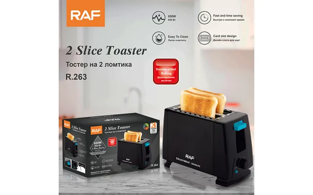 Guisi 2-slice Breakfast Sandwich Toaster Mini Bread Machine Heating Ougui