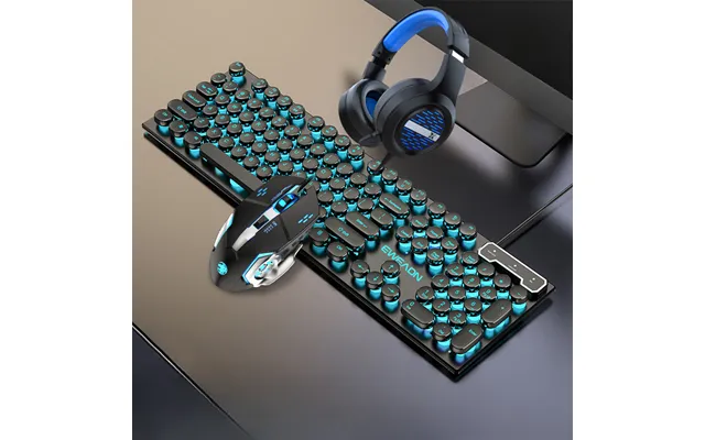 Gx30 E-sports Gaming Mechanical Feel Wired Keyboard Mouse Headset Set Pc Gamer Accessories Gift