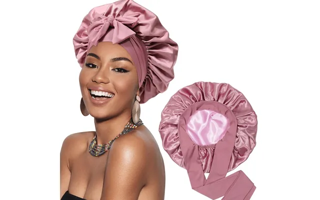 Hair Care & Styling Double Layer Satin Ribbon Round Hat Bow Silk Beauty Hair Care Wide Brim Hat Female Headscarf Sleepin