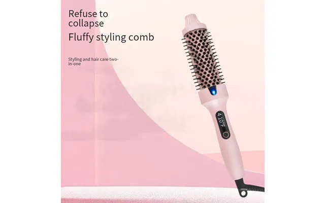 Hair Curler Fluffy Comb Curling Iron 38mm Electric Curling Straight Hair Comb Multi Function Two In One Hair Straightene
