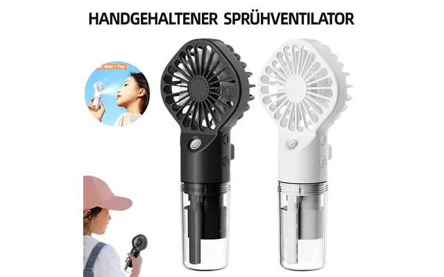 Handheld Mist Fan With Water Humidifier Cooler Rechargeable Mini Hand Spray Fans