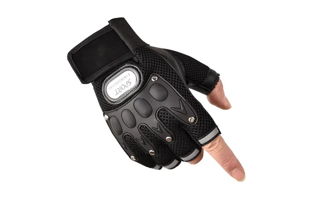 Hard Shell Half-finger Riding Gloves Men's Motorcycle Outdoor Sports Non-slip Protective Finger Gloves Women's Trade Tao