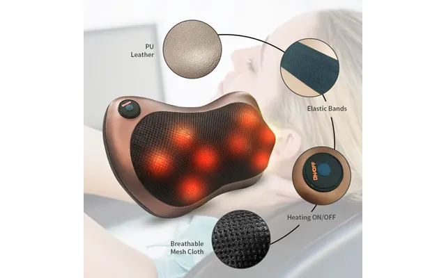 Head Massager Home Cervical Shiatsu Neck Back Waist Body Electric Multifunctional Massage Pillow For Chair Car