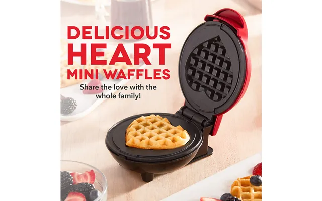 Heart-shaped Waffle Maker - Portable Mini Sandwich And Panini Press For Breakfast
