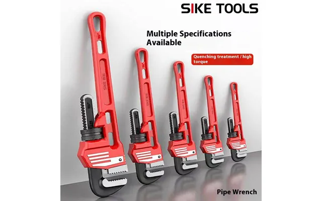 Heavy-duty European-style Pipe Wrench High Carbon Steel Jaw - Adjustable Grip 10 12 14 18 Sizes For Plumbing