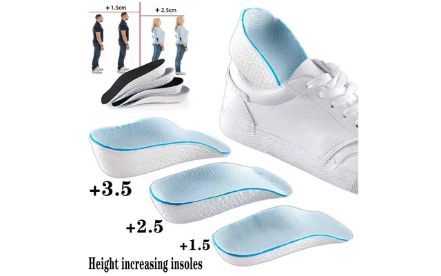 Height Increase Men Women Shoes Flat Feet Arch Support Orthopedic Insoles Sneakers Heel Lift Memory Foam Soft Shoe Pads