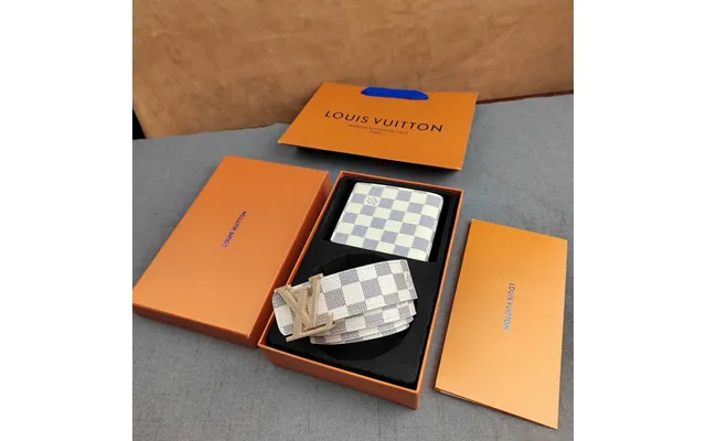 Herren Geldbörse Gürtel Set Luxusmarke Designer Mode Schnalle Leder Kurze Brieftasche Kartenhalter Mit Box Keine Geschen