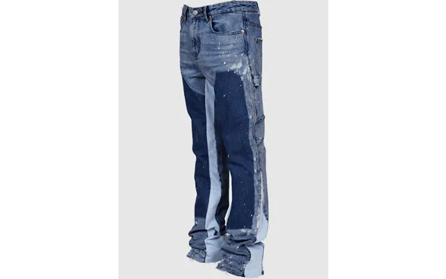 Herrenbekleidung Workwearrebel Herren-overall Im Used-look Jeans-jumpsuit Mit Elastischer Taille Vintage-lagendesign