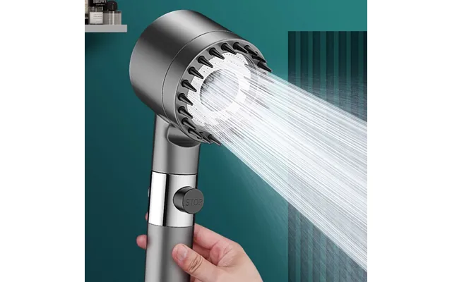 High Pressurized Filter Shower Head 3-mode Adjustable Spray With Massage Brush Rain Faucet Bathroom Accessories
