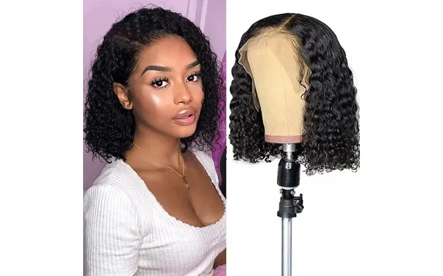 High Temperature Silk Wig Center Parted Curly Short Hair Wigs Small Curly Hair Extensions In Stock