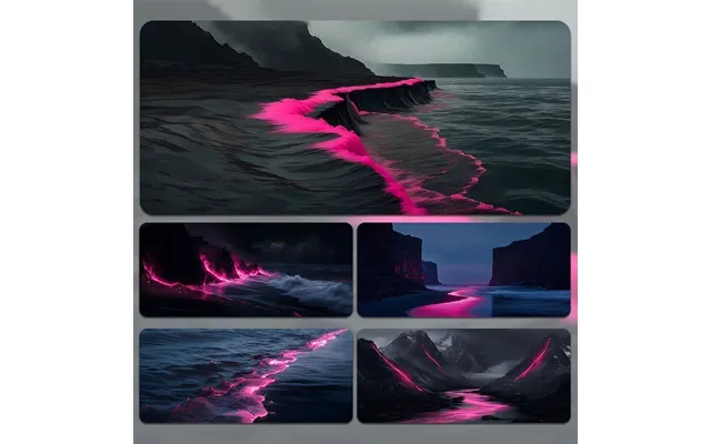 High-quality Black Pink Advanced Beach Scenery Mouse Pad Extra Large Dormitory Gaming Office Computer Keyboard Desk Mat