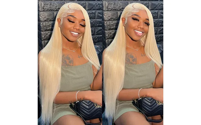 Honey Blonde 613 Hd Transparent 180% 13x6 Straight Front Human Hair 30 Inches 13x4 Lace Frontal Wigs For Black Women