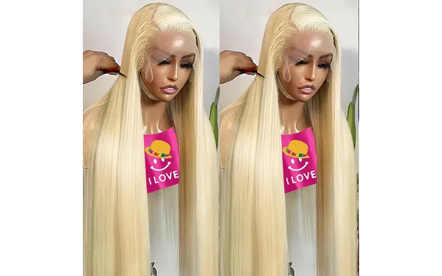 Hot Selling 30 32 Inch 13x4 Straight 613 Blonde Front Human Hair Wigs Brazilian Colored 13x6 Hd Transpart Lace Frontal W