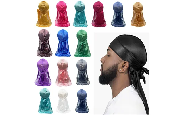Hot Selling Men's And Women's Satin Elastic Toe Cap New Artificial Silk Thick Long Tail Pirate Hat Cross-border Hat
