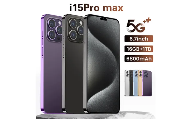 I15 Pro Max 16gb 1tb I Phone Best Price 6.7 Hd Screen 48mp 108mp Dual Card Android 5g Mobile Phones