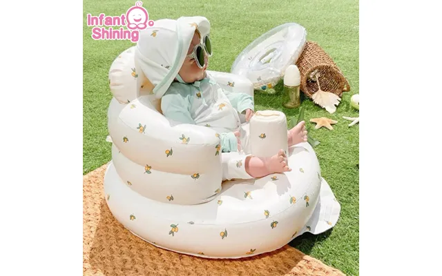 Infant Shining Baby Inflatable Sofa Children Puff Portable Bath Chairs Pvc Multifunctional Seat Practice Sitting Bath St