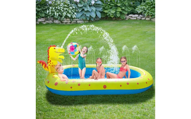 Inflatable Dinosaur Fountain Children's Water Slide Pool Paddling Pool Sprinkler Pad Game Pool Toys