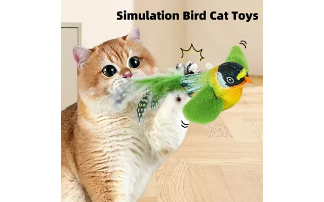Interactive Plush Bird Toy For Cats