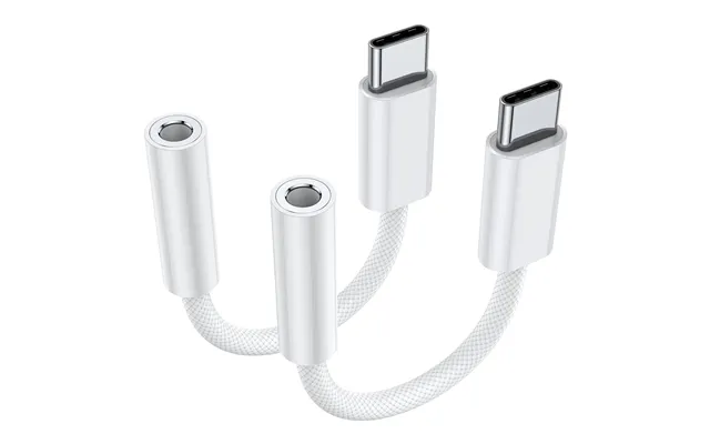 Jxmox C-type To 3.5mm Female Headphone Jack Adapter 2-piece Set - Usb C-to Aux Audio Dongle Cable Suitable For Iphone