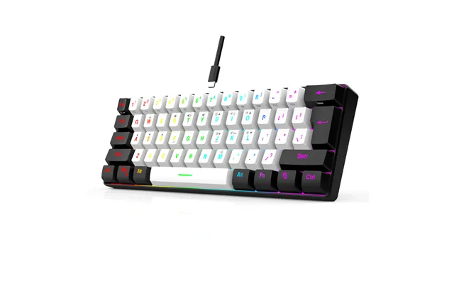 Kabelgebundene 61-tasten-gaming-mini-rgb-hintergrundbeleuchtung - Mechanisches Tippgefühl