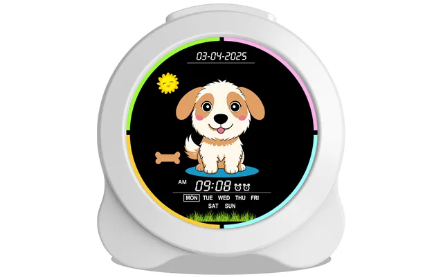 Kids Alarm Clock Sun & Moon Led Display With Day & Date Ok To Wake Clock With Night Light For Kids Children's Sleep Trai