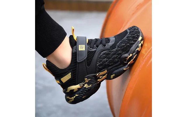 Kids' Breathable Mesh Running Shoes - Boys' Lightweight Sports Sneakers For Spring Autumn Blue Black Red
